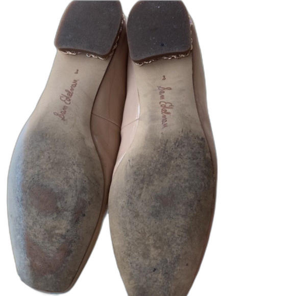 Sam Edelman Marisol Slip On Flats Tan Patent
Leather Gold Trim Ballet Size 8 - Picture 6 of 7